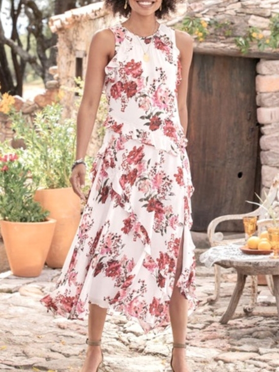 Sundance Dresses & Skirts - Sundance Blushing Gardens Maxi Dress with Pink Floral Print
